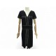 ROBE CHANEL SANS MANCHE P47675 M 38 COTON BICOLORE NOIR BLANC BLACK DRESS 5200€
