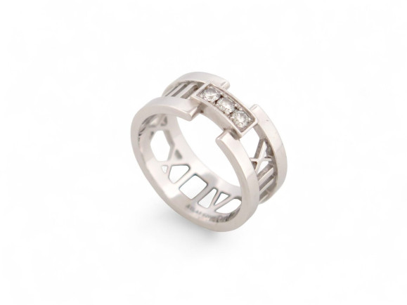 bague tiffany co 997153cn atlas gm t55 or blanc 18k