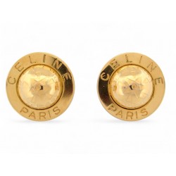 VINTAGE BOUCLES D'OREILLES CELINE A CLIPS 1992 GLOBE SPHERE ETOILE EARRINGS 500€