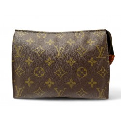 VINTAGE TROUSSE TOILETTE LOUIS VUITTON 19 CM POCHETTE TOILE MONOGRAM POUCH 585€