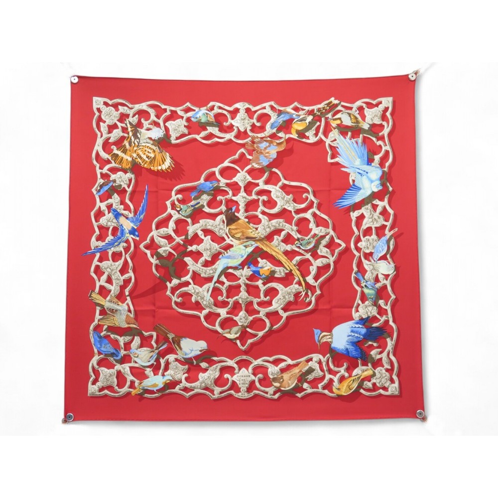 FOULARD HERMES OISEAUX DE L'INDE ET DE L'HIMALAYA BASCHET CARRE 90 SCARF 530€