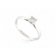 BAGUE DIAMANT SOLITAIRE 0.3CT T54 EN OR BLANC 18K DIAMOND WHITE GOLD 750 RING