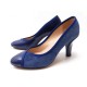 NEUF CHAUSSURES REPETTO SYLVIE 38.5 39 ESCARPINS EN CUIR & DAIM BLEU SHOES 445€