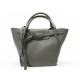 SAC A MAIN CELINE BIG BAG PM 189313 BANDOULIERE CUIR GRAINE GRIS PURSE 1980€