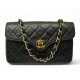 VINTAGE SAC A MAIN CHANEL MINI TIMELESS CUIR MATELASSE BLEU BANDOULIERE 5500€