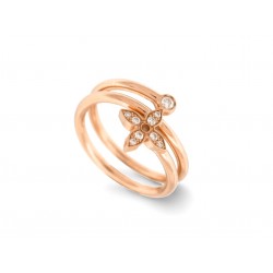 NEUF BAGUE LOUIS VUITTON MULTI ANNEAUX IDYLLE BLOSSOM T52 EN OR ROSE 18K 3100€