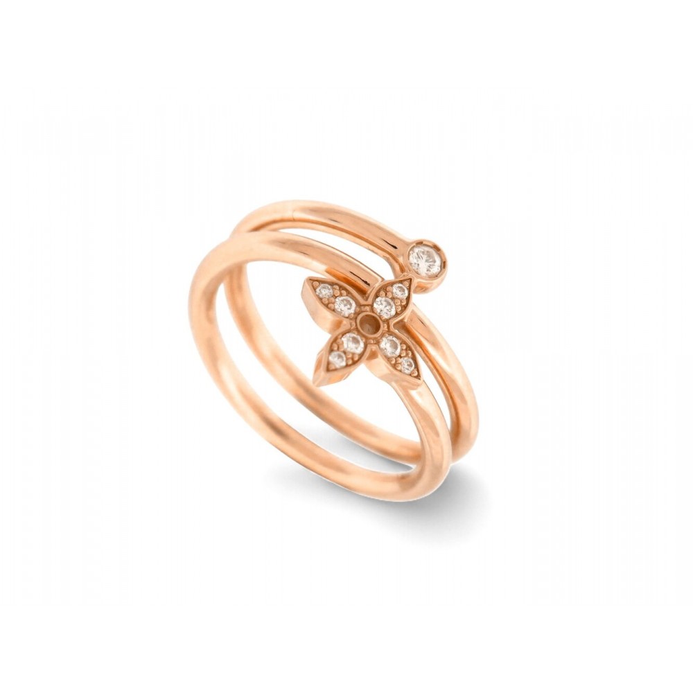 NEUF BAGUE LOUIS VUITTON MULTI ANNEAUX IDYLLE BLOSSOM T52 EN OR ROSE 18K 3100€