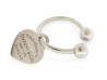 porte cle tiffany co plaque coeur please return to