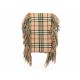 VINTAGE ECHARPE BURBERRY CLASSIQUE TARTAN CHECK CACHEMIRE A FRANGES SCARF 535€