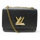 SAC A MAIN LOUIS VUITTON TWIST MM M21110 EN CUIR EPI NOIR BANDOULIERE BAG 3800€