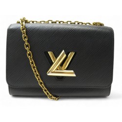 SAC A MAIN LOUIS VUITTON TWIST MM M21110 EN CUIR EPI NOIR BANDOULIERE BAG 3800€