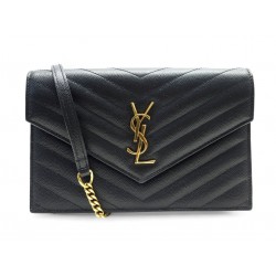NEUF SAC A MAIN SAINT LAURENT CASSANDRE ENVELOPPE CHAIN WALLET 393953 BAG 950€