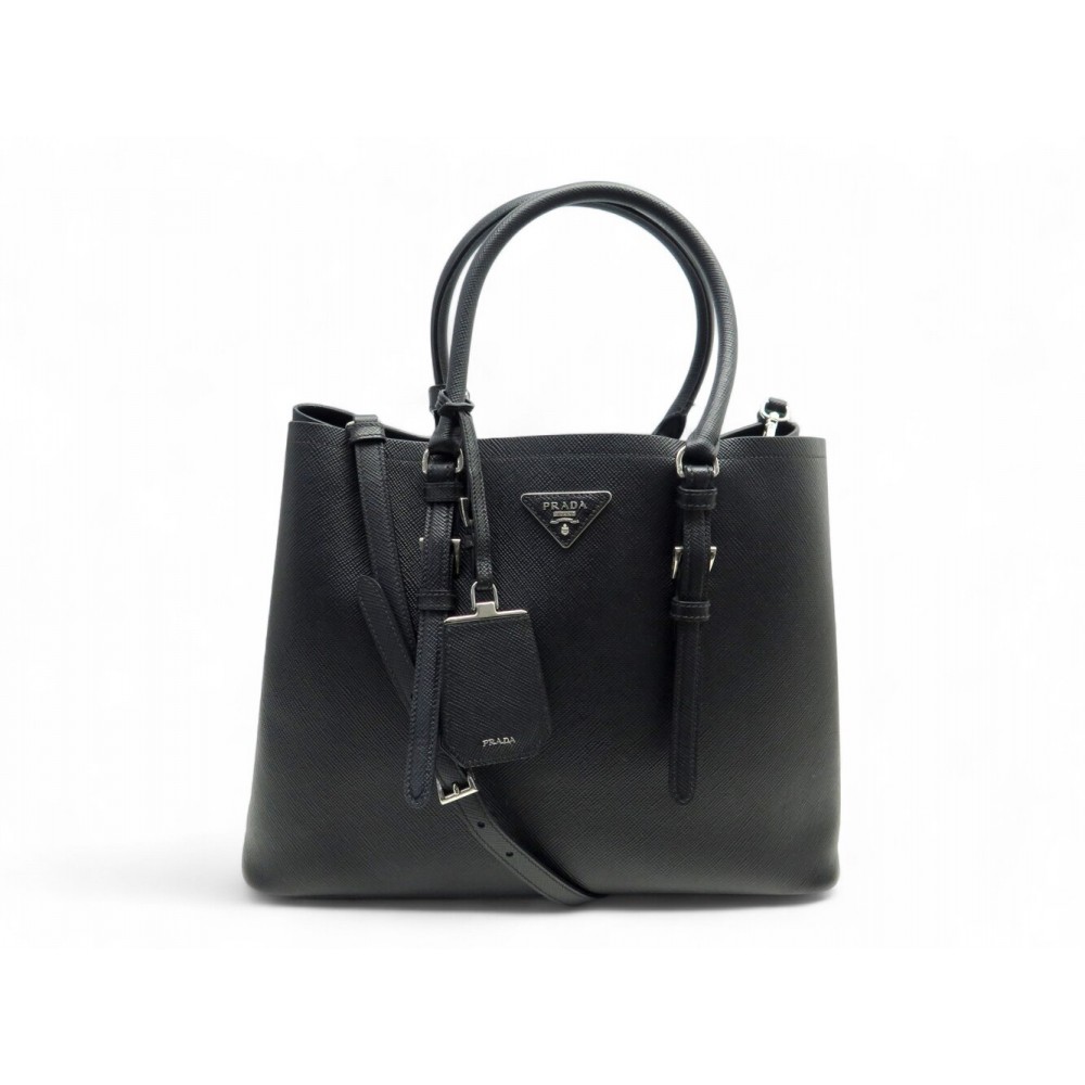 SAC A MAIN PRADA BN2838 GM CUIR SAFFIANO NOIR BANDOULIERE HAND BAG 4000€