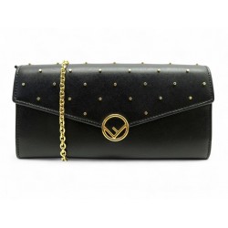 NEUF PORTEFEUILLE FENDI CONTINENTAL WALLET ON CHAIN WOC CLOUTE BADNOULIERE 720€