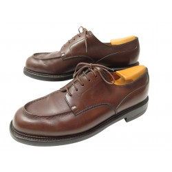 CHAUSSURES JM WESTON GOLF DERBY 641 7D 41 CUIR MARRON + EMBAUCHOIRS SHOES 995€