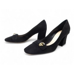 NEUF CHAIUSSURES CHRISTIAN DIOR ESCARPINS C'EST DIOR EN DAIM NOIR 40 SHOES 890€