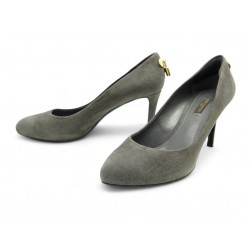 CHAUSSURE LOUIS VUITTON OH REALLY CADENAS 38 ESCARPINS VEAU VELOURS SHOES 950€
