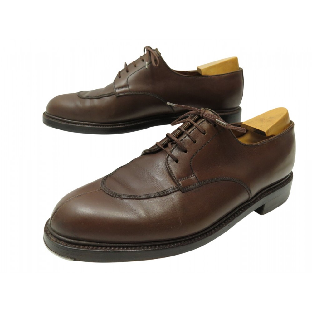 CHAUSSURES JM WESTON DEMI CHASSE 598 7C 41 DERBY CUIR MARRON + EMBAUCHOIRS 1010€