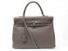 sac a main hermes kelly 35 en cuir retourne etoupe