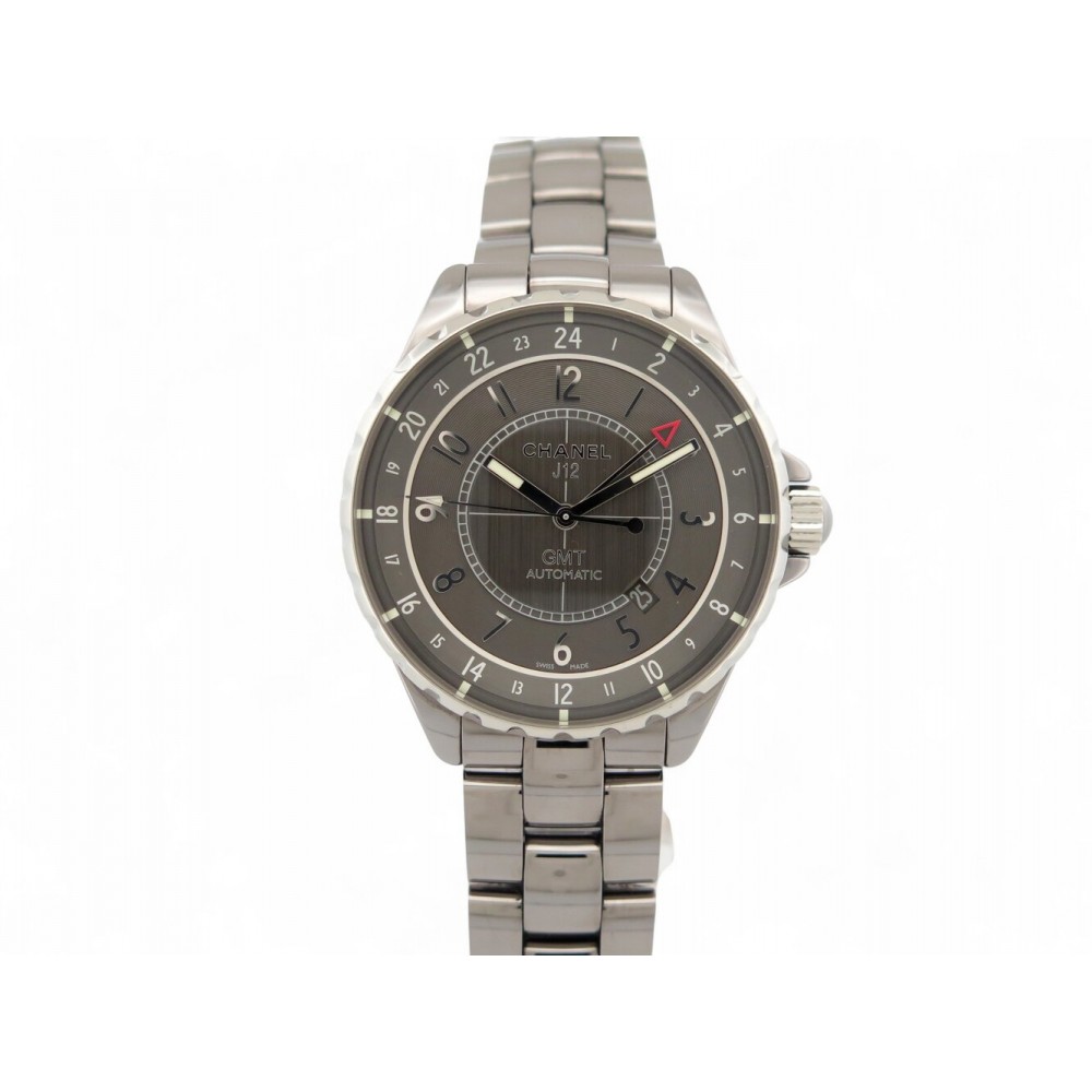 MONTRE CHANEL J12 GMT H3099 EN CERAMIQUE DE TITANE 41MM CHRONOMATIC WATCH 6300€