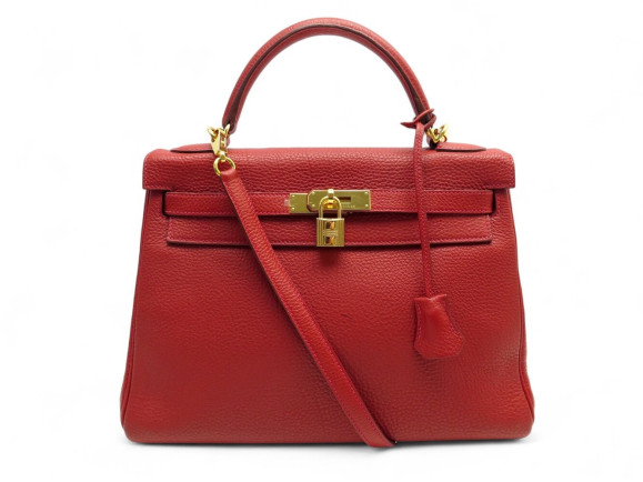 sac a main hermes kelly ii retourne 32 2013 en cuir