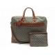 PORTE VETEMENTS COSTUMES GOYARD EN TOILE & CUIR TROUSSE BANDOULIERE GARMENT BAG