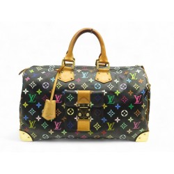 SAC A MAIN LOUIS VUITTON X MURAKAMI SPEEDY 40 TOILE MONOGRAM NOIR M93217 3800€