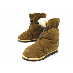 NEUF BOTTINES LOUIS VUITTON 1A94W6 PILLOW COMFORT ANKLE BOOTS 40 FOURREES 1345€