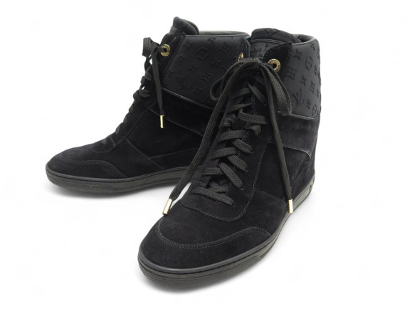 chaussures baskets talons compenses louis vuitton