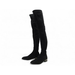 CHAUSSURES BOTTES CUISSARDES LOUIS VUITTON CUISSARDES 39.5 DAIM + POCHON 1200€