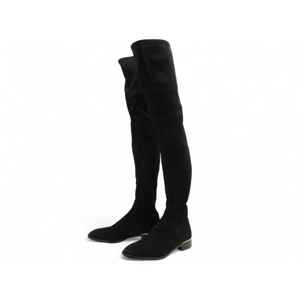 CHAUSSURES BOTTES CUISSARDES LOUIS VUITTON CUISSARDES 39.5 DAIM + POCHON 1200€