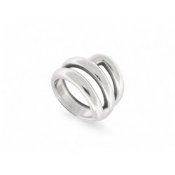 BAGUE HERMES SPIRALE T 54 EN ARGENT MASSIF 925 12.4GR + ECRIN SLIVER RING 620€