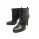 CHAUSSURES BOTTINES PRADA 40 EN CUIR NOIR BLACK LEATHER ANKLE BOOTS SHOES 1350€