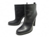 chaussures bottines prada 40 en cuir noir black