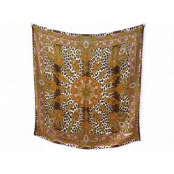 VINTAGE CHALE CHRISTIAN DIOR LEOPARD CARRE 140 EN LAINE & SOIE SCARF SHAWL 990€