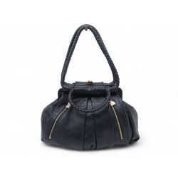 SAC A MAIN CHRISTIAN LOUBOUTIN LOUBETTE LARGE 1090402 CUIR NOIR HAND BAG 1390€