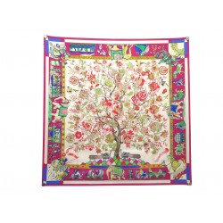 FOULARD HERMES FANTAISIES INDIENNES CARRE 90 EN SOIE MULTICOLORE SILK SCARF 530€