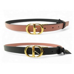 NEUF CEINTURE CHRISTIAN DIOR MONTAIGNE FINE REVERSIBLE T90 BOUCLE LOGO CD 590€