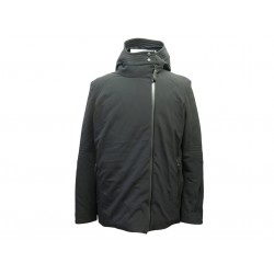 BLOUSON HERMES MANTEAU DOUDOUNE A CAPUCHE 48 M NOIR DE SKI EQUITATION COAT 3400€