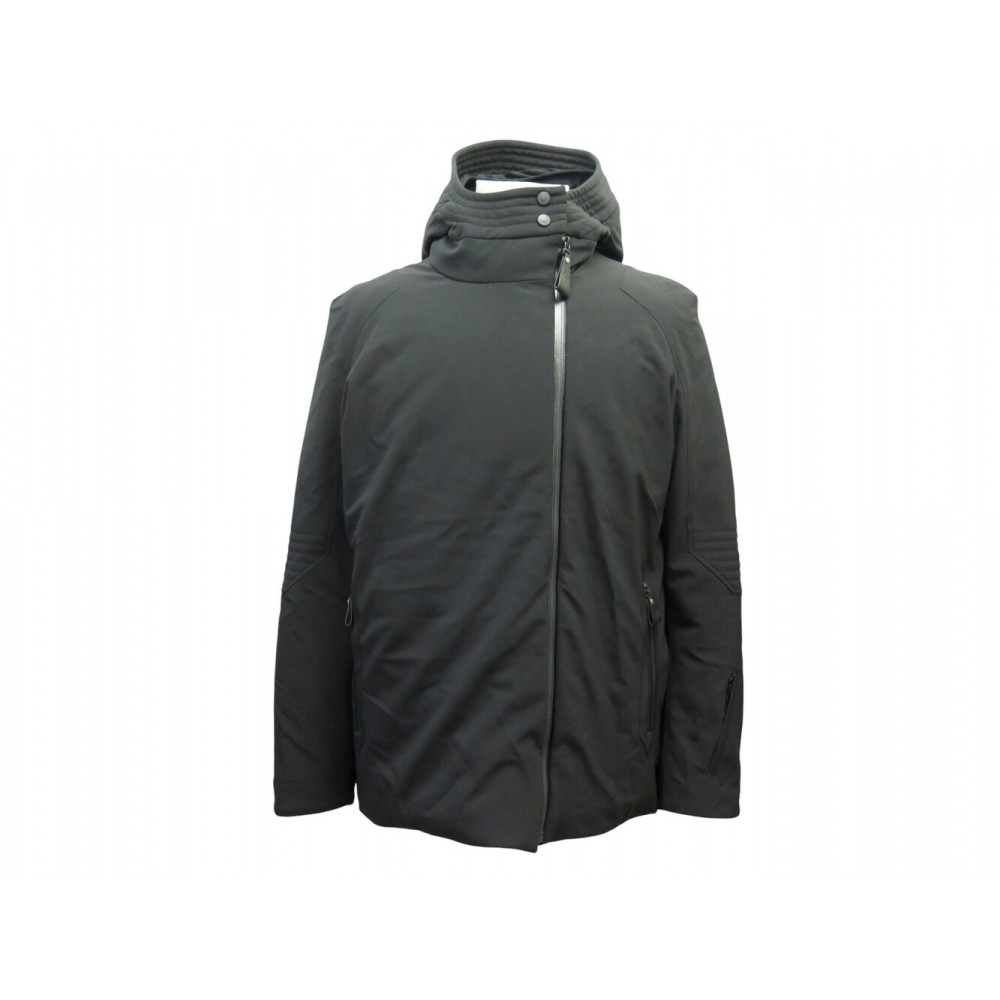 BLOUSON HERMES MANTEAU DOUDOUNE A CAPUCHE 48 M NOIR DE SKI EQUITATION COAT 3400€