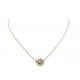 NEUF COLLIER ILIAS LALAOUNIS ROSETTE 526005 DIAMANTS 0.02CT EN OR JAUNE 18K 945€
