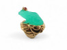 bague eva segoura grenouille t52 monture or jaune 18k