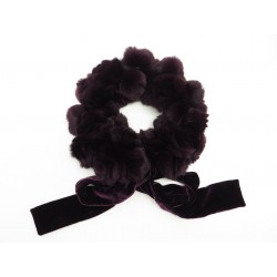 NEUF ECHARPE CHRISTIAN DIOR TOUR DE COU EN FOURRURE DE LAPIN RABBIT FUR SCARF