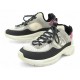 NEUF CHAUSSURES CHANEL BASKETS G40193 37 EN TOILE & CUIR LOGO CC SNEAKERS 1190€