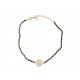 NEUF COLLIER CHANEL RAS DE COU LOGO CC CHOKER ABA006 2023 BOITE POCHON NECKLACE
