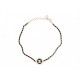 NEUF COLLIER CHANEL RAS DE COU LOGO CC CHOKER ABA006 NOIR BOITE POCHON NECKLACE