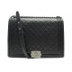 SAC A MAIN CHANEL BOY JUMBO BANDOULIERE EN CUIR NOIR BLACK LEATHER HANDBAG 7100€