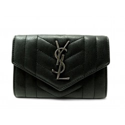 PORTEFEUILLE YVES SAINT LAURENT 437471 ENVELOPPE CASSANDRE CHEVRON WALLET 550€