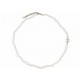 NEUF COLLIER DE PERLES CHANEL LOGO CC ARGENTE AVEC STRASS 62 70 CM NECKLACE NEW