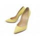 CHAUSSURES CHRISTIAN LOUBOUTIN PIGALLE ESCARPINS 38 CUIR VERNIS JAUNE SHOES 795€